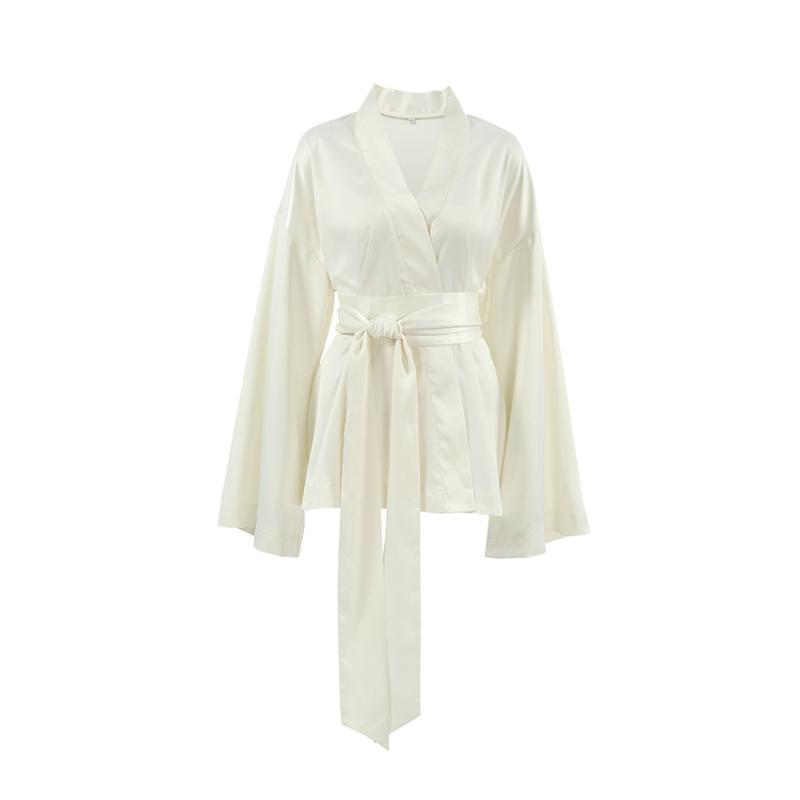 Robes | Mini-robe en crêpe de Chine de soie à lacets Mehna – Femme Robes Femme